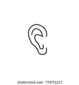 Ear icon vector