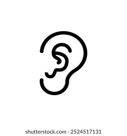 Ear icon. Vector icon design.