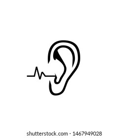 Ear Icon Vector Design Symbol Illustration