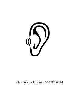 Ear Icon Vector Design Symbol Illustration