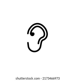 ear icon vector design templates 