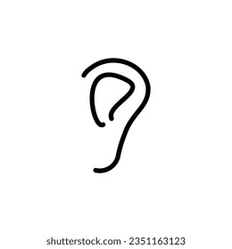 ear icon vector design templates 