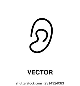 ear icon vector illustration on white background..eps