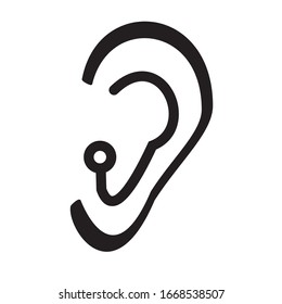 ear icon vector ilustration sign design