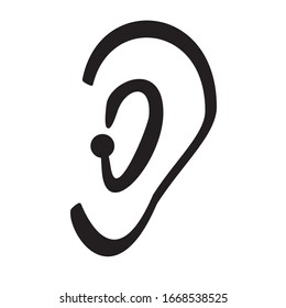 ear icon vector ilustration sign design