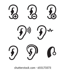 Ear Icons Set