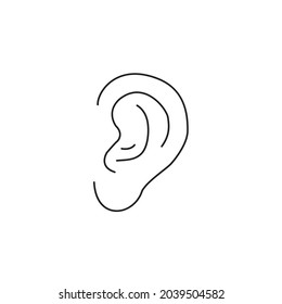 ear icons symbol vector elements for infographic web