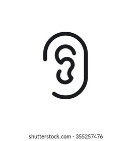 ear icon.vector illustration.
