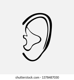 ear icon,vector image