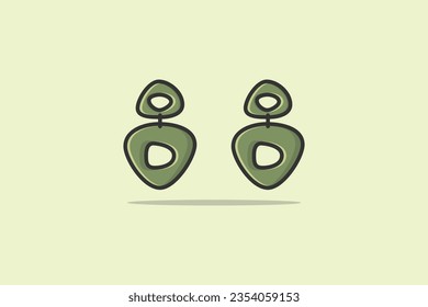 Joyería para niñas modernas ilustraciones vectoriales. Concepto de icono de objetos de moda de belleza. Ladrón con diseño vectorial de piedra gemela.