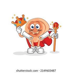 ear king vector. cartoon character