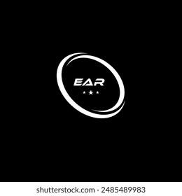 EAR Letter Business Logo Design Icon Alphabet Vector Template. EAR modern initial creative unique shape monogram logo inspiration.
