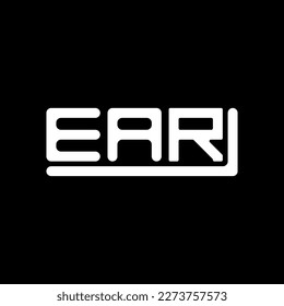 Logo de la carta EAR diseño creativo con gráfico vectorial, logotipo simple y moderno de EAR.