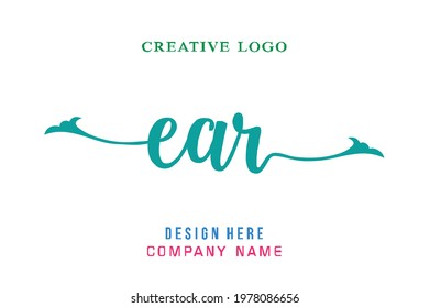 EAR lettering logo is simple, easy to understand and authoritative