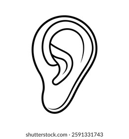 ear of a line art