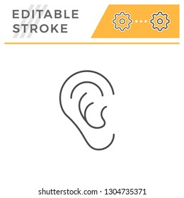 Ear line icon