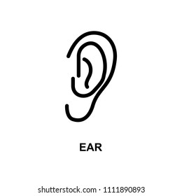 ear line icon. Element of treatment icon for mobile concept and web apps. Thin line ear line icon can be used for web and mobile. Premium icon on white background