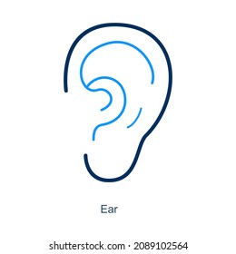 Concepto De Icono De Oído O Escucha