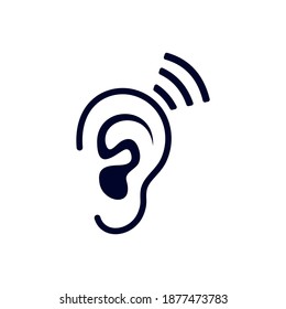 Ear logo design vector template, Organs logo design concept, Icon symbol