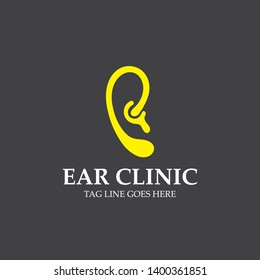 Ear Logo Hearing And Symbol Clinic 