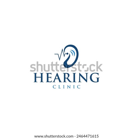  Ear logo hearing and symbol clinic