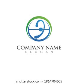 ear logo and symbol vector