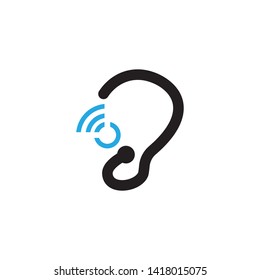ear logo and symbols vector app icons