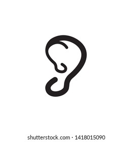 ear logo and symbols vector app icons