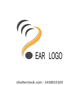 ear logo and symbols vector app icons