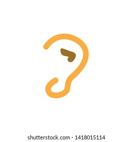 ear logo and symbols vector app icons
