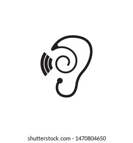 ear logo and symbols vector app icons
