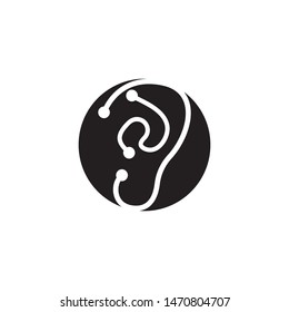 ear logo and symbols vector app icons

