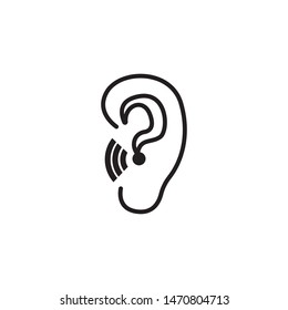 ear logo and symbols vector app icons
