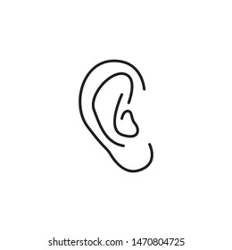 ear logo and symbols vector app icons
