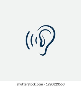 ear Logo Template vector icon