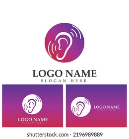 ear Logo Template vector icon