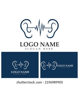 ear Logo Template vector icon