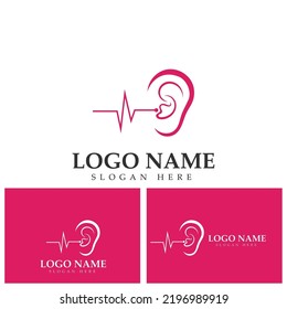 ear Logo Template vector icon