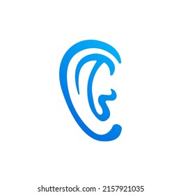 Ear Logo Vector Icon Illustration