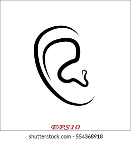 ear, medicine, icon, vector illustration eps10