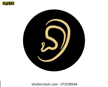 ear, medicine, icon, vector illustration eps10