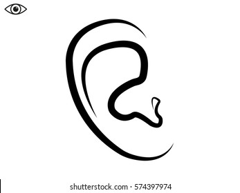 ear, medicine, icon, vector illustration eps10