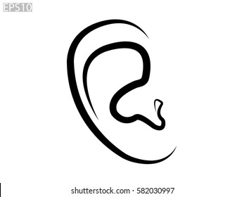 ear, medicine, icon, vector illustration eps10