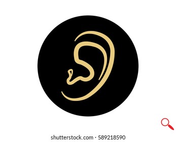 ear, medicine, icon, vector illustration eps10