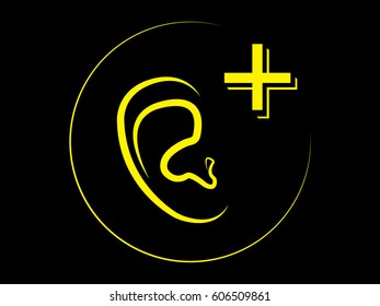ear, medicine, icon, vector illustration eps10