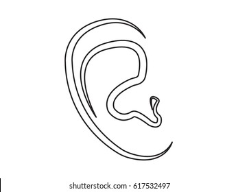 ear, medicine, icon, vector illustration eps10