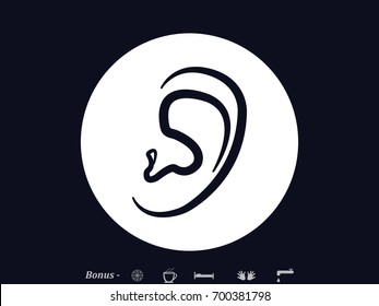 ear, medicine, icon, vector illustration eps10