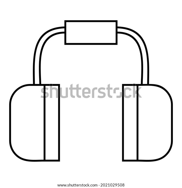 Ear Muff Icon Symbol Illustration On Stock Vector (Royalty Free) 2021029508 Shutterstock