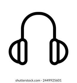 ear muffs icon or logo isolated sign symbol vector illustration - high quality black style vector icons
