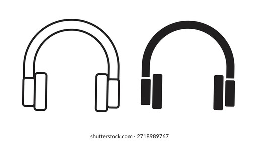 Ear muffs icon for mobile app, editable designs